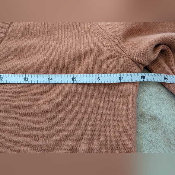 J.Crew Sienna Brown V-neck Button Henley Cashmere Sweater - Picture 8 of 9